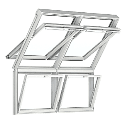 Velux Çatı Pencereleri - Eğimli ve Düşey Kombinasyonlar